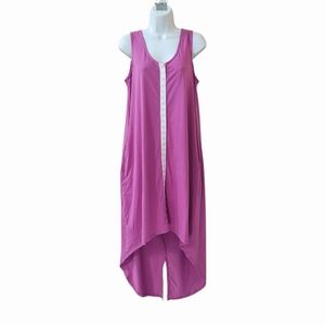 TWIGGY LONDON Snap Button Front High Low Tank Dress Size L